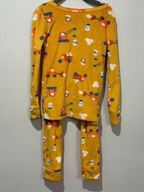 USED - Cat & Jack Toddler 2pc Trucks and Snow Snuggly Soft Pajama Set - Size 5T